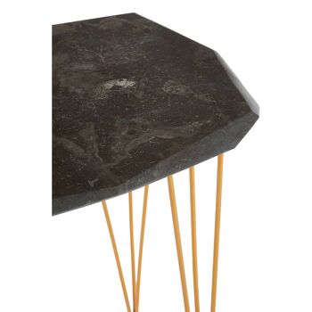 Relic Small / Black Marble Top Side Table 4