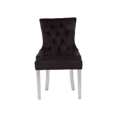 Richmond Black Velvet Dining Chair