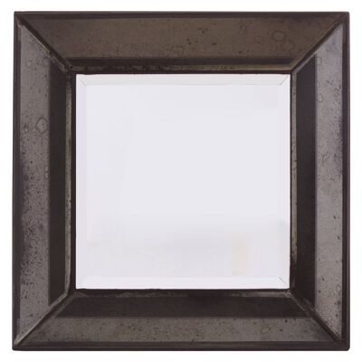 Riza Small Black Frame/ Bevelled Wall Mirror