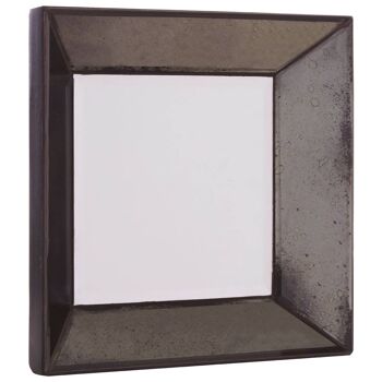 Riza Small Black Frame/ Bevelled Wall Mirror 2