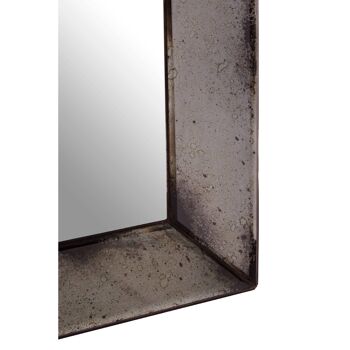 Riza Small Black Frame/ Bevelled Wall Mirror 3