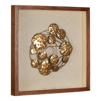 Framed Bronze Abstract Wall Art 2