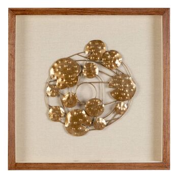 Framed Bronze Abstract Wall Art 5