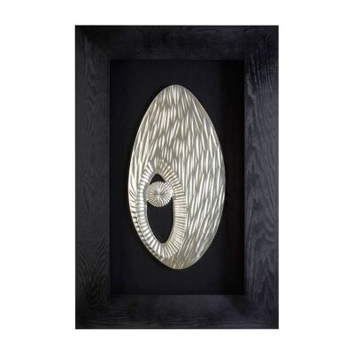 Framed Oval Side Hole Wall Art