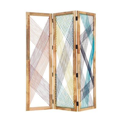 Fusion 3 Sections Multicoloured Room Divider