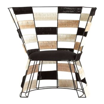 Fusion Beige / Black / White Chair 1