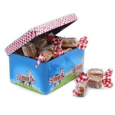 METAL BOX FILLED WITH CARAMEL CANDY - Set of 6 boxes