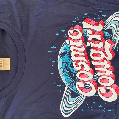 COSMIC COWGIRL BLUE T-SHIRT S