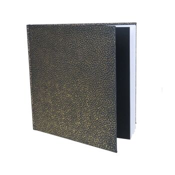 Livre d'or carré couverture grainée papier imitation cuir 2