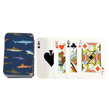 Mini cartes à jouer - Requins 3