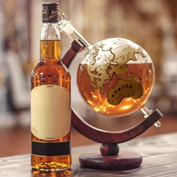 Présentoir Bar Originale et carafe à réservoir Gold Globe 4