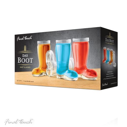 Das Beer Novelty Boot Shooter Shot Glasses from Final Touch (45ml each)