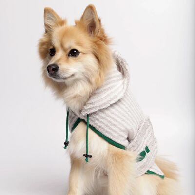 Peggy Grey Handtuch-Hundebademantel aus Bio-Baumwolle