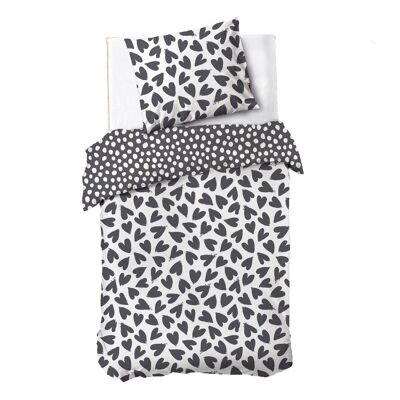 Dindi 'Dancing Hearts' duvet covers - 140x220+20cm