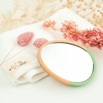 Miroir de poche en bambou - Feel Natural 1