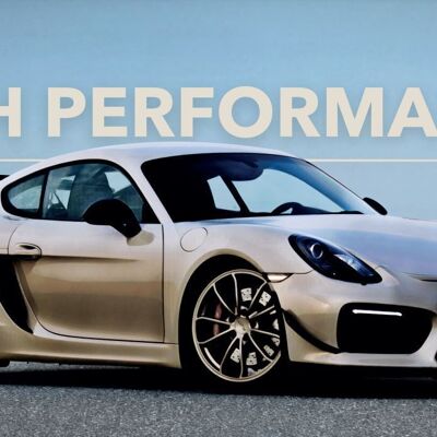 Alto rendimiento - Porsche Cayman GTS 90x40 cm