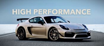 Haute performance - Porsche Cayman GTS 90x40 cm