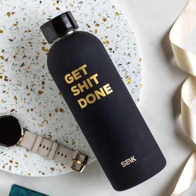 Water Bottle/Thermos - Get Shit Done (black) 500 ml