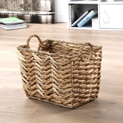 High water hyacinth basket, small model - L40xH30 cm