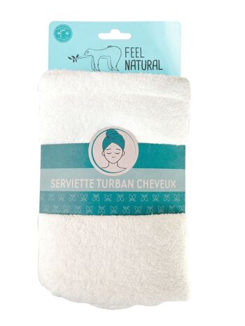 Compra Asciugamano per capelli in microfibra - Feel Natural all'ingrosso
