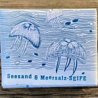 Handgemachte Seesand&Meersalz-Seife in S, M oder L