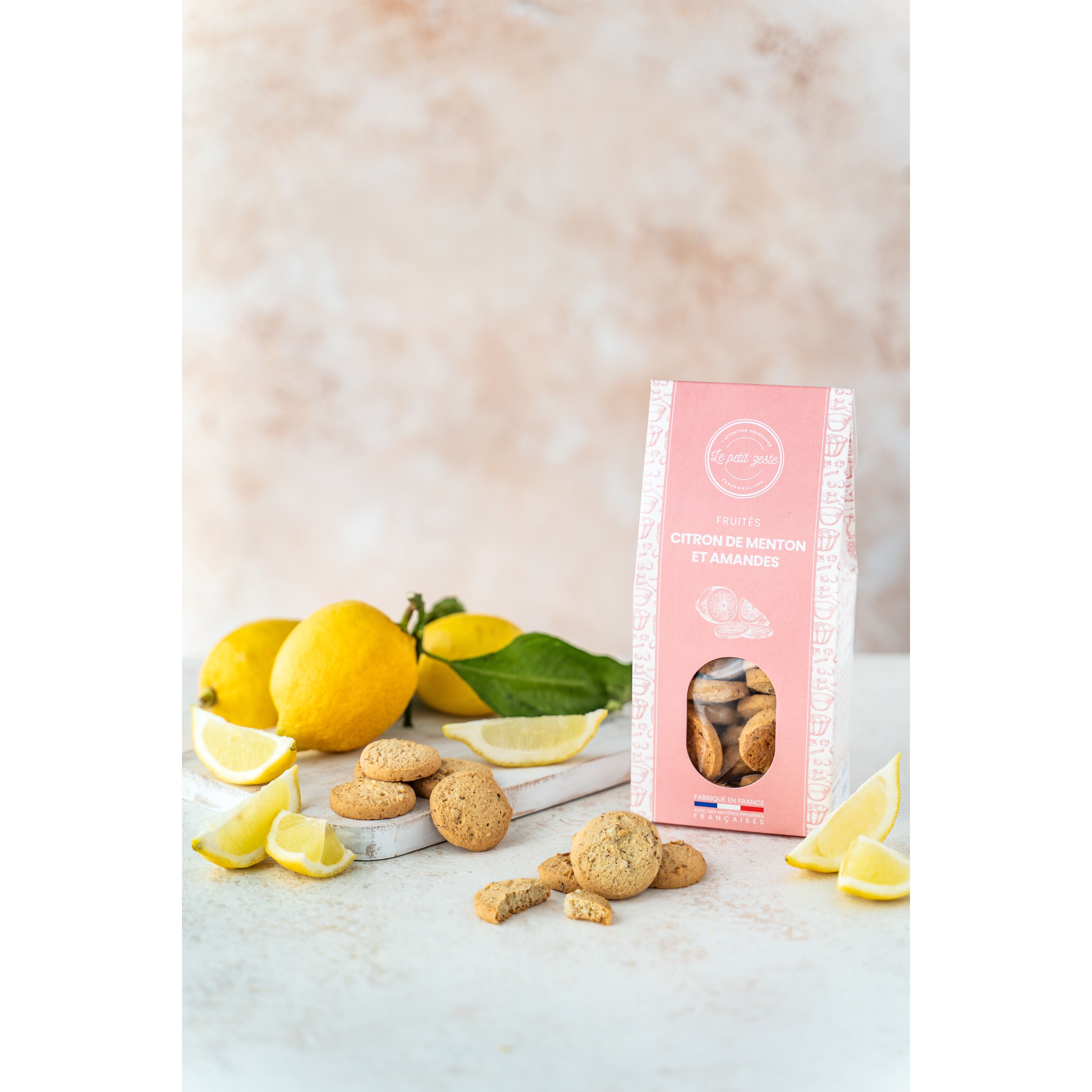 Biscotti alla frutta - Limone di Mentone e mandorle