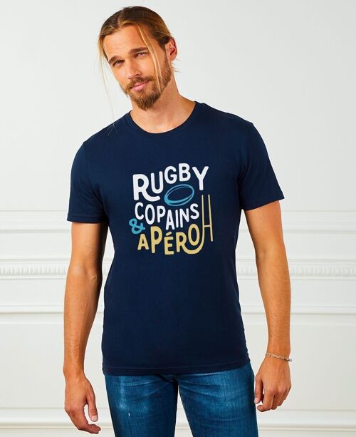 T-shirt homme Rugby copains & apéro - Rugby