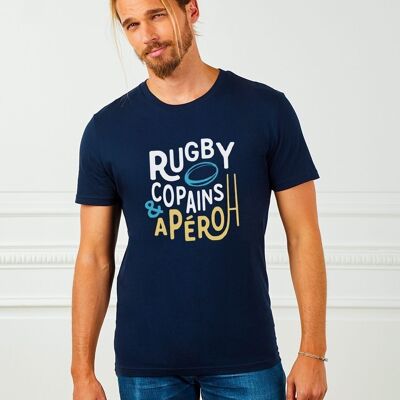 Rugby men's t-shirt friends & aperitif - Rugby