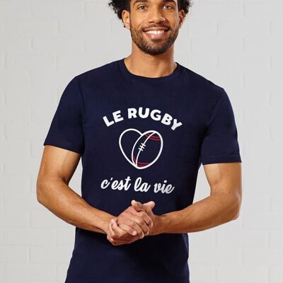 T-shrt homme Le rugby c'est la vie - Rugby