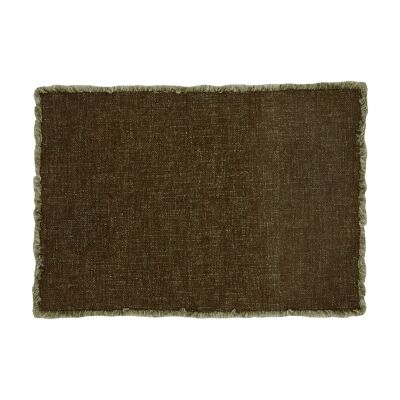 Origin placemat 38x54cm in khaki fabric