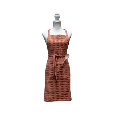 Origin apron h80cm in paprika cotton