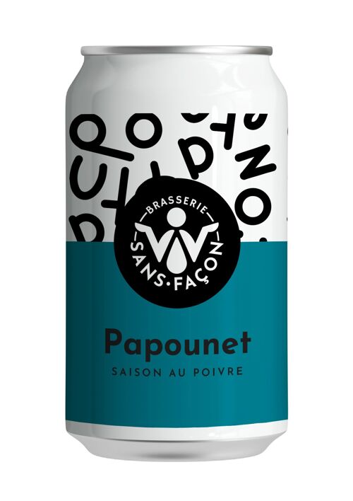 Bière Saison Au Poivre Papounet! Brasserie Sans Façon 33 cl