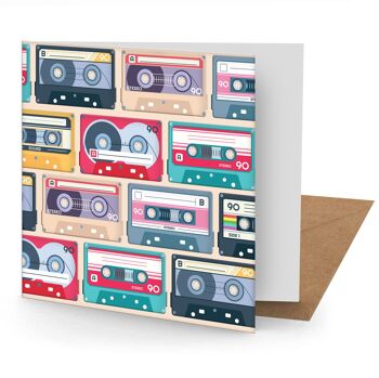 Carte de voeux cassettes (150x150 vierge) 1