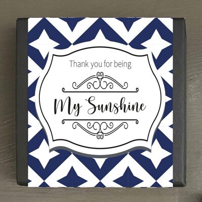 „Thank you for be My Sunshine“-Kerzen (Verpackung)