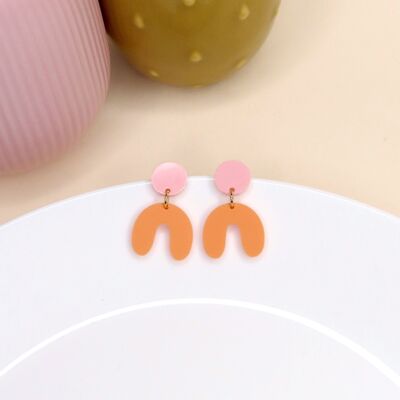 Peach Arch Arch Earrings