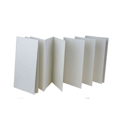 Cuaderno acordeón papel blanco 200 g/m²