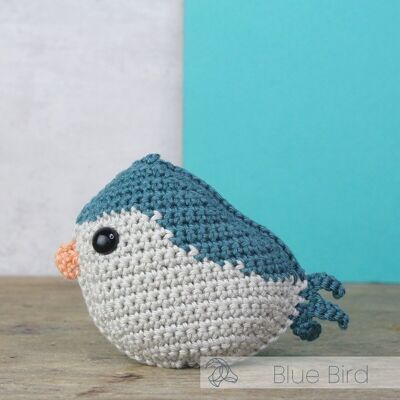 Kit de Ganchillo DIY - Pájaro Azul