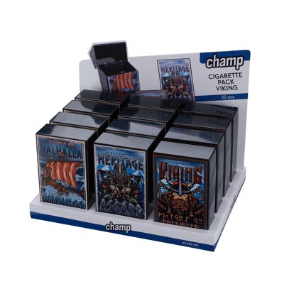 Caja de cigarrillos con decoración vikinga 20 PCS - DL-12