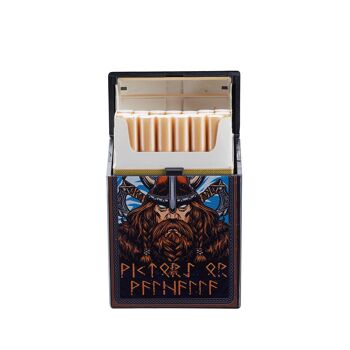 Etui paquet de cigarettes décor Viking  20 PCS - DL-12 3