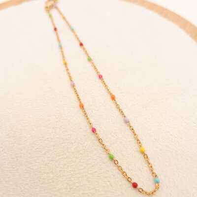 Multicolored anklet