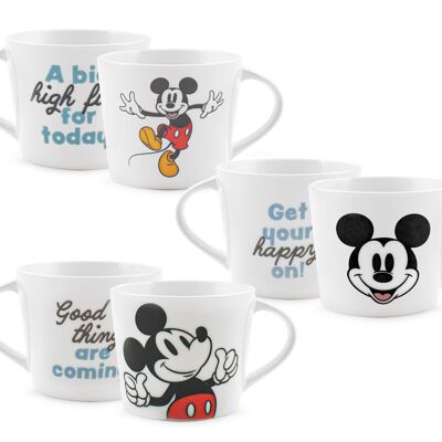 Set 6 tazze jumbo Mickey Class Disney 400 cc