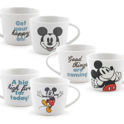 Set 6 tazze caffè Mickey Class Disney 100 cc