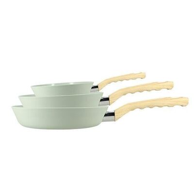 Set of 3 Celadon frying pans
compatible aluminum
induction 20/24 and 28cm