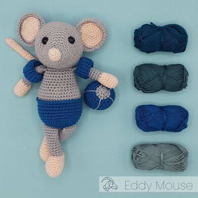 DIY Crochet Kit - Eddie Mouse