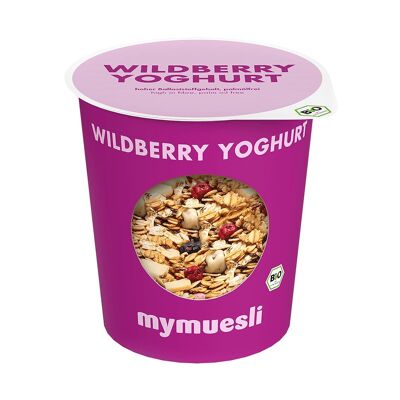 mymuesli muesli au yaourt et aux baies sauvages, 12x 85g, bio