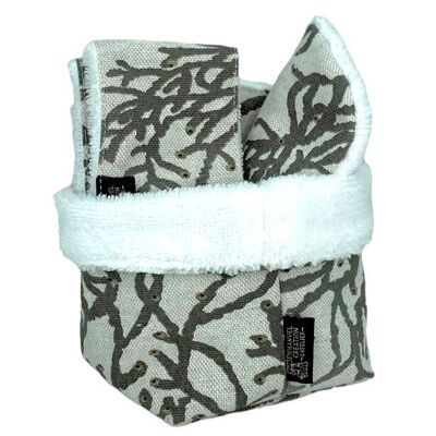 Cofanetto trucco, grigio "Caledonia".