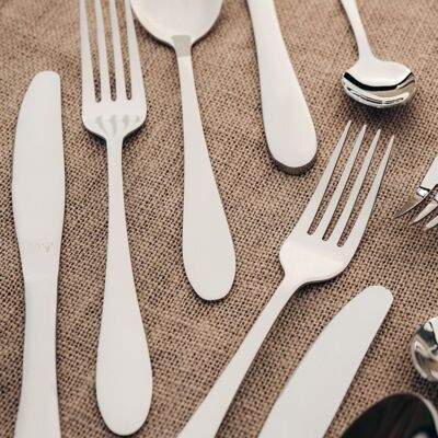 NORD - Cutlery set, 16 pieces, Polished silver