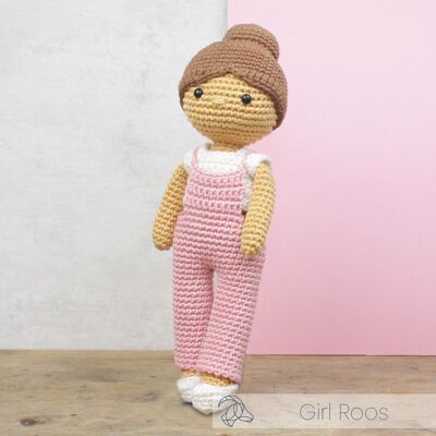 Kit de crochet DIY - Fille Rose