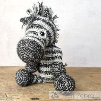 DIY Crochet Kit - Dirk Zebra