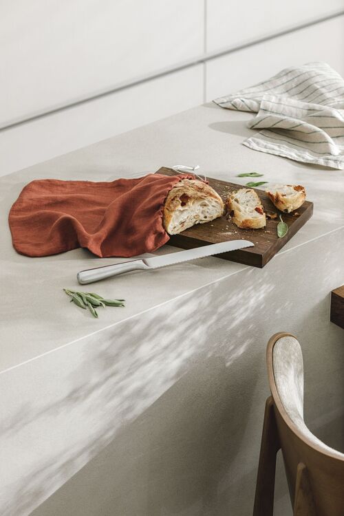 Bread keeper bag / Terracotta 30x40cm